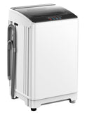 TABU 18lbs Portable Washing Machine, 2.4 Cu Ft Full Automatic Washing Machine with Drain Pump, Automatic Washer and Dryer with 10 Wash Programs & 8 Water Levels for Home, Apartment, RV, White