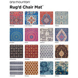 Anji Mountain Rug'd Office Chair Mat for Carpet & Hardwood Floor - Jacquard Woven