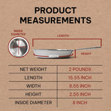 5-Ply Stainless Steel Frying Pan Bundle - Nonstick, Non-Toxic, Induction Safe, Stay Cool Handle, Durable Cookware, Includes 8", 9.5" & 11" Skillets Alva