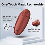 AidFree Automatic Electric Can Opener for Seniors for Kitchen:Anyone can Hands Free,One Touch Opener,Durable Blades,Rechargeable, Smooth Edge, Lightweight Small Size, Red
