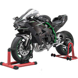 1/6 Scale Alloy Dynamic Motorcycle Model with Ignition System and Smoke Spray, Die-cast Motorcycle Gift for Adult Collectors & Enthusiasts