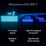 Orbi 370 Series Dual-Band WiFi 7 Mesh Network System for Home (RBE373) – Wireless Router + 2 Extenders