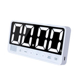 FCXJTU Digital Kitchen Timer - 7.1” Extra Large Display LED Magnetic Rechargeable Countdown/Up Timer, with 6 Alarms 4 Levels Volume Memory Function for Cooking, Classroom, Office, Home Gym (White)