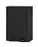 Double Trash Can, 2 x 8 gal (2 x 30 L) Garbage Can for Kitchen Dual Compartment Recycling Kitchen Step Trash Bin