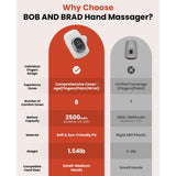 BOB AND BRAD Hand Massager with Heat and Compression, Individual Fingers, FSA-HSA Eligible, Cordless Portable HandSpa Pro Hand Massager for Arthritis and Carpal Tunnel, Pain Relief, 5 Intensities