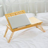 NRFJFOP Laptop Stand Lap Desk Table with Adjustable Leg Foldable Breakfast Serving Bed Tray