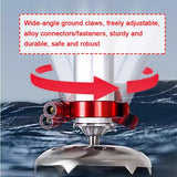 Fishing Dock - Lightweight Aluminum-Magnesium-Silicon Alloy Open-Frame Platform, Foldable with Height-Adjustable Legs for Deep-Water Fishing