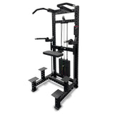 Commercial Dip & Chin Assist Machine with 220LBS Counterweight, Pull Up Assist Station Upper Body Workout Equipment with Adjustable Handles, Multi-Grip Chin Up Bar for Home Gym or Rehabilitation