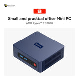 Beelink SER3 Mini PC, AMD Ryzen 3 3200U 16G DDR4 500GB NVMe M.2 SSD W11 Pro