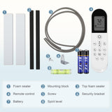 Antarctic Star 12,000 BTU Window Air Conditioners, U-Shaped Air Condtioner Unit Cools up to 550 Sq. Ft, 6 Modes 24H Timer Energy-saving Window AC Units, Full Window View, Easy to Install, White