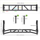 Kipika 48" Ceiling Mounted Pull Up Bar, Heavy Duty Multi-Grip Chin Up Bar,Mounted Pull Up Bar,Height Adjustable, Ideal for Home Gym and Strength Training