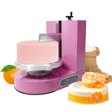 ZAWAYINE Cake Decorating Machine Automatic Cake Frosting Machine Cake Frosting Machine Automatic Frosting Turntable With Graduated Scraper 60-320RPM Electric Cake Turntable For 4-12 Inch Cake (Pink)