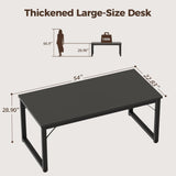 Mericonia 54 Inch Computer Desk, 1" Thick Heavy Duty Industrial Office Desk
