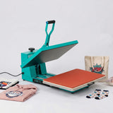 Heat Press Machine, 2000W High Power Manual T-Shirt Press with Slide-Out Drawer, Teflon Coated Heating Plate