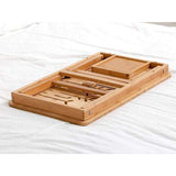 Laptop Stand, Natural Flower Lap Tray Foldable Breakfast Serving Bed Tray Lap Desk