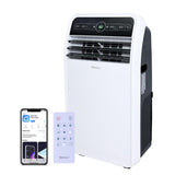 Shinco 12,000 BTU Portable Air Conditioner with WiFi, Portable AC Unit with Built-in Cool, 3-in-1 Cooling Fan & Dehumidifier for Rooms up to 450 Sq.Ft, Remote, 24H Timer, Installation Kits