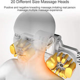 Full Body Heat Massage Mat with 20 Shiatsu Neck Kneading Heads, 9 Modes & Levels, Ultimate Muscle Relaxation Massager Cushion for Pain Relief & Stress Relief