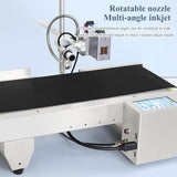 Tabletop Inkjet Printer with Automatic Conveyor Belt, Intelligent Positioning, Free Editing, Supports Multiple Languages and USB Import