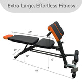 FITKS360 Roman Chair Hyperextension Bench-Adjustable Weight Bench 800LBS– Multi-Functional Full Body Workout Equipment: Hamstrings & Lower Back – Foldable Multi-Purpose Workout Equipment for Home Gym