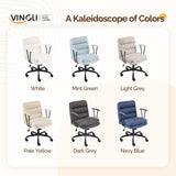 VINGLI Comfortable Office Desk Chairs with/No Wheels,Dual-Base,Removable Armrests