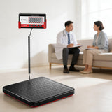 GRAM PRES Digital Physician Scale, Medical Floor Scale for Body Weight, 660 lb Limit, Professional Weight Scale with Stainless Steel Platform