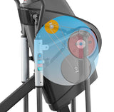 3G Cardio Elite EM X Elliptical Trainer Machine with 18”- 23” Adjustable Stride, Small Space Saving 49.2” Footprint, FreeSync™ FTMS Smart HD Connectivity, 350LB Max Weight, 5 Year Parts Warranty.