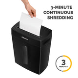 Fellowes P-40C 8 Sheet Cross-Cut Deskside Paper Shredder for Home Office