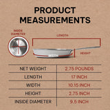 5-Ply Stainless Steel Frying Pan Bundle - Nonstick, Non-Toxic, Induction Safe, Stay Cool Handle, Durable Cookware, Includes 8", 9.5" & 11" Skillets Alva