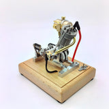 MechPuConToy Engine Model Kit That Works, Mini Single-Cylinder Four-Stroke Engine Model for Motorcycles, Physics Science Experiment for Adult