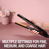 CHI Original Digital Ceramic Hair Straightener 1″ Flat Iron, Professional Tourmaline Hairstyling Tool for Smooth Frizz-Free Hair, Adjustable Digital Temperature Display, Salon-Quality Results