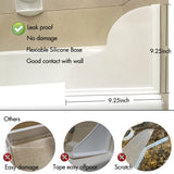 Spidfee Shower Splash Guard Kit, Large Splash Guards for Bathtub Waterproof Self-Adhesive Shower Corner Guards to Keep Water in Shower or Bath, Pack of 2 (9.25 x 9.25 inches)