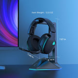 Wireless Gaming Headphones for PS5, PS4 Fortnite & Call of Duty/FPS Gamers, PC, Nintendo Switch, Bluetooth 5.3 Gaming Headset -Black Gtheos