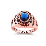 Oseew Men Class Ring Specially Designed for College Graduates (Rose Gold)