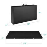Best Choice Products 10ftx4ftx2in Folding Gym Mat 4-Panel Exercise Gymnastics Tumbling Workout Fitness Floor Mats w/Carrying Handles – Black Best Choice Products