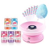 Cotton Candy Express CC1000-S Cotton Candy Machine, with 5 - 11oz. Jars of Cherry, Grape, Blue Raspberry, Orange, Pink Vanilla Floss Sugar & 50 Paper Cones Easy to Use and Clean Cotton Candy Express