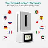 PENNY73 Contactless Alcohol Dispenser 2 in 1 Pro Wall Mounted with Alarm Automatic Disinfectant Sprayer Infrared Induction Electric Humidifier,No Shelf