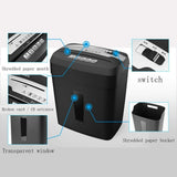 Sheet Cross Cut Paper Shredder for Home Use with Safety Lock