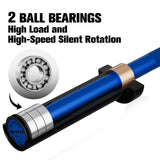 RitFit Barbell Weight Set - 4/6FT Olympic Barbell with Weight Plates (55-275LB Total) - Weightlifting Equipment for Squats, Curls, Deadlifts, Presses, 4FT Black/Blue Bar with 35LB Plates