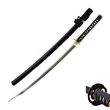Hand Forged 1095 Curling Cloud Katana, Visible Hamon Full Tang Sword