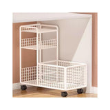 FURUIM2024M Library Storage Cart Bookshelf Storage Rack Simple Desk