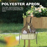 12-Piece Heavy Duty Stainless Steel Gardening Tools Kit with Storage Organizer Handbag & Tool Apron - All-in-One Premium Garden Gift Set for Women/Men