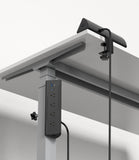 Jgstkcity Desk Clamp Power Strip,20W Fast Charging Station,Surge Protector Nightstand Edge Mount,1875W Extension Cord with Multiple Outlets,2 USB-C,2 USB-A,for Home Office (Black, 6 FT)