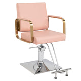 Winado Salon Chair Styling Barber Chair, Beauty Salon Spa Equipment with Heavy Duty Hydraulic Pump, Adjustable Height & 360° Swivel for Barber Shop Hair Stylist, Max Load 330 lbs(Pink)