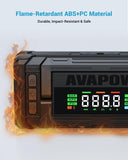 AVAPOW Jump Starter with Air Compressor, 5000A 150PSI Car Battery Jump Starter Portable with 4" HD Display 12V Jump Box & Battery Booster (8L Gas/8L Diesel) with Auto-Shutoff Tire Inflator