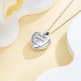 Oseew Photos Text Pendant Necklace Cross Celtic Pendant 925 Silver Customized Necklace with Heart Photos and Text Suitable for Men and Women