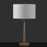 Antique Brass/White Metal Base 29-inch Dimmable Table Lamp (LED Bulbs Included) Safavieh