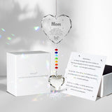 Memorial Gifts for Loss of Mom Dad Sister Husband Brother - Crystal Suncatcher Sympathy Gifts for Loss of Mother Father, Bereavement Funeral Condolence Gifts for Grieving Friend (MOM)