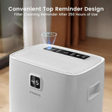 Kesnos 120 Pints Energy Star Dehumidifier for Home & Basement with Drain Hose, Front LED Display and 1.06 Gal Water Tank, Ideal for Spaces up to 6,500 Sq. Ft., Featuring Auto Defrost & Timer