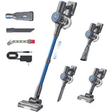 BlueEpic Cordless Vacuum Cleaner, 45KPA 45Mins Rechargeable Vacuum Cordless, Stick Vacuum with 2 Adjustable Modes, Handheld Vacuum for Home/Pet Hair/Carpet/Floor
