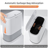 funest Bathroom Trash Can, 3.3 Gallon Slim Trash Can with Lid,